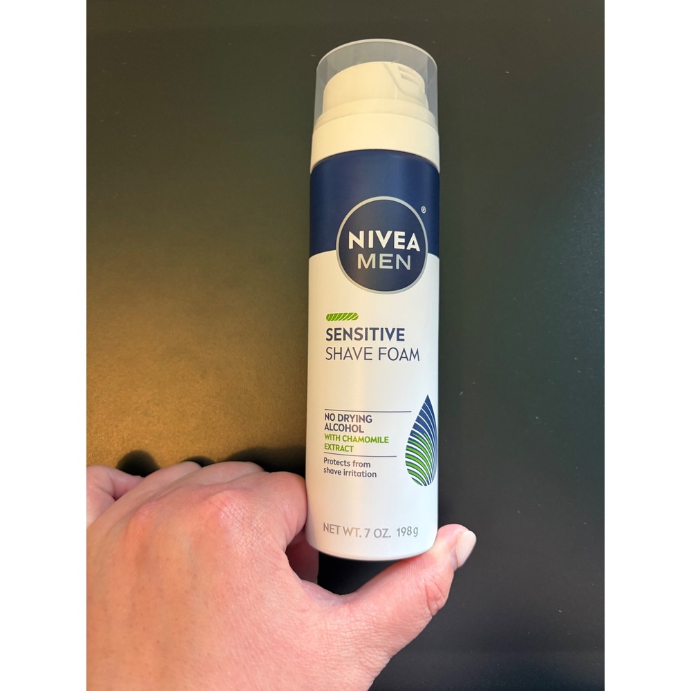 Nivea Men Sensitive Shave Foam 7oz With Chamomile Extract No Drying Alcohol